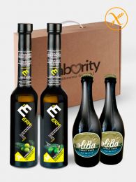 Pack Degustación de Aceites Premium con Cerveza de aceitunas - Erm y Oliba