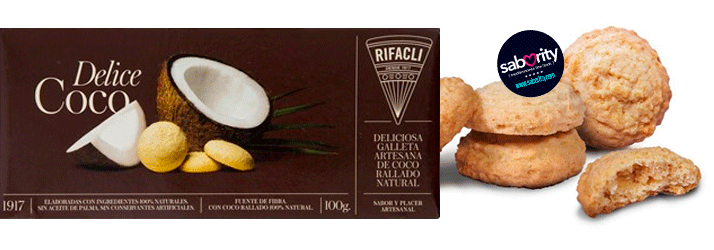 Galletas de Coco Rifacli Delice Gourmet, vista del productoen Sabority